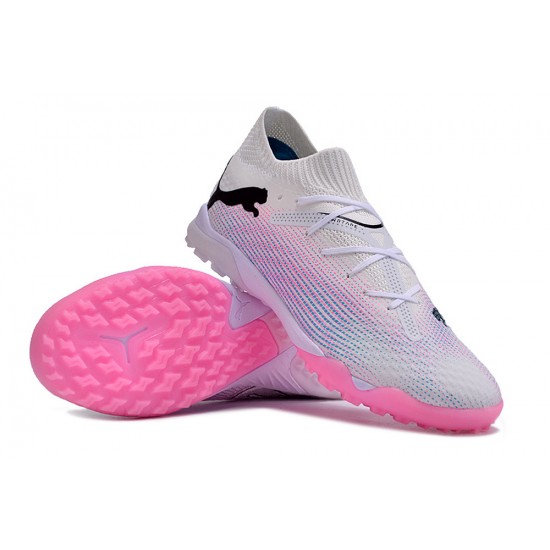 Puma Future 7 Ultimate Turf Men White Pink Football Shoes