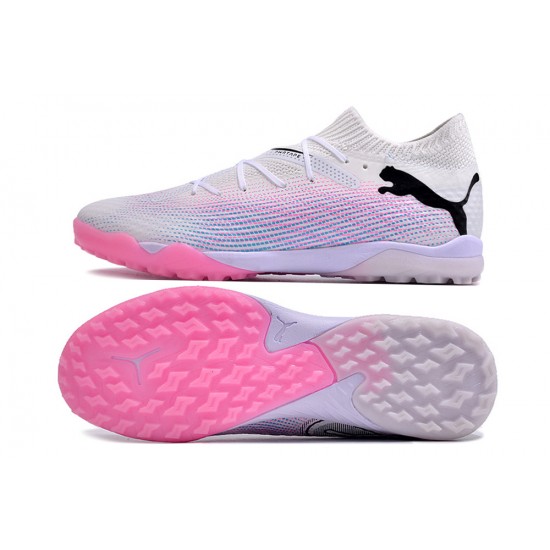 Puma Future 7 Ultimate Turf Men White Pink Football Shoes