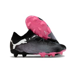 Puma Future Firm Ground Men Black Grey Football Shoes