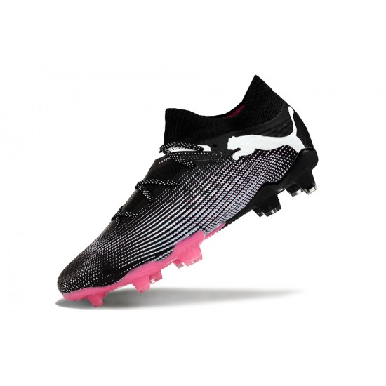 Puma Future Firm Ground Men Black Grey Football Shoes