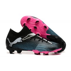 Puma Future Firm Ground Men Black Pink Football Shoes