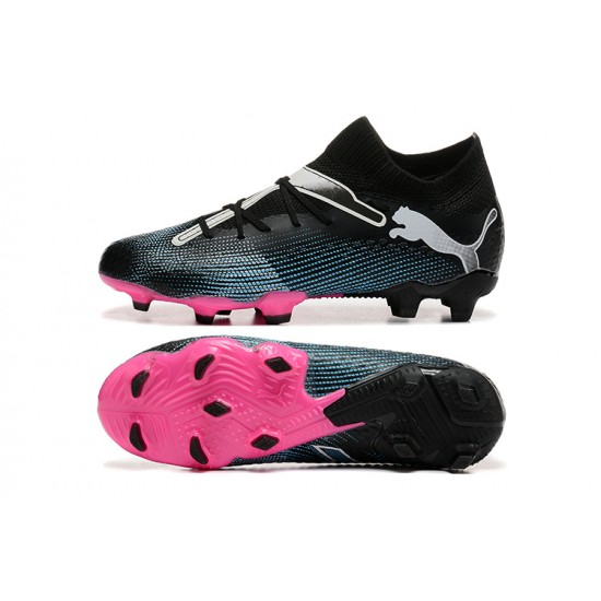 Puma Future Firm Ground Men Black Pink Football Shoes