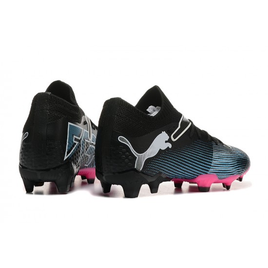 Puma Future Firm Ground Men Black Pink Football Shoes