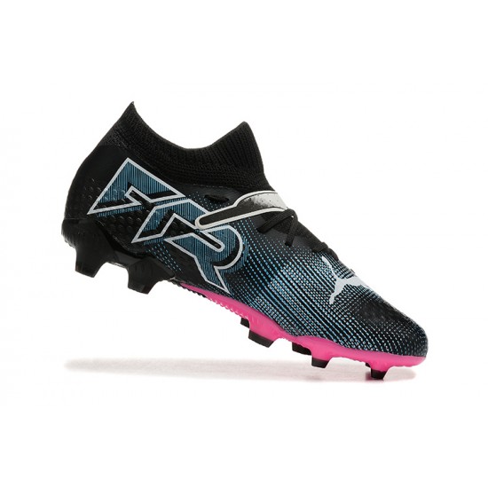 Puma Future Firm Ground Men Black Pink Football Shoes