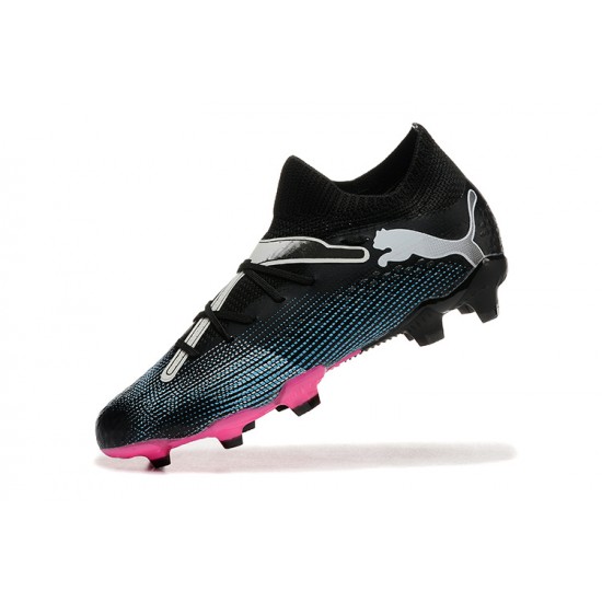 Puma Future Firm Ground Men Black Pink Football Shoes