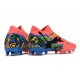 Puma Future Firm Ground Men Red Blue Football Shoes