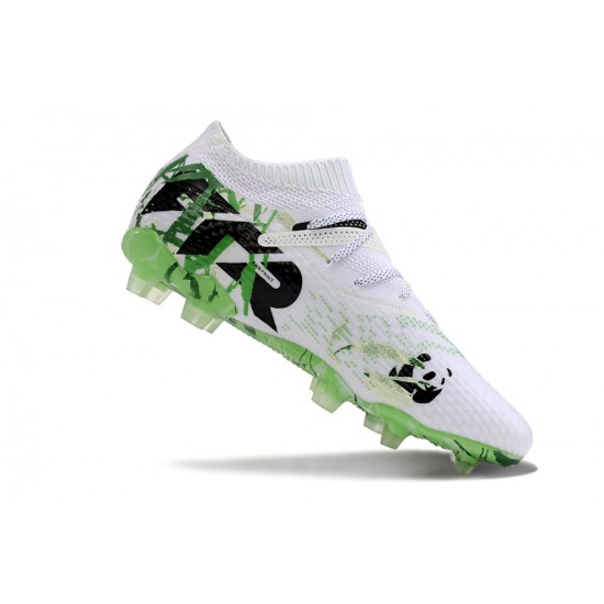 Puma Future Firm Ground Men White Green Football Shoes