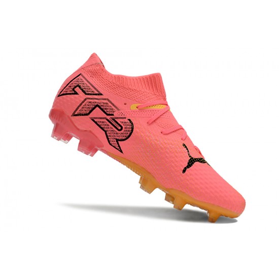 Puma Future Firm Ground Men Pink Black Football Shoes