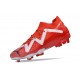 Puma Future Firm Ground Men Red White Football Shoes