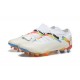 Puma Future Firm Ground Men White Orange Football Shoes