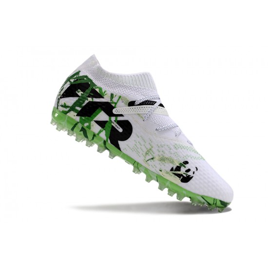 Puma Future MG Men White and Black Football Shoes