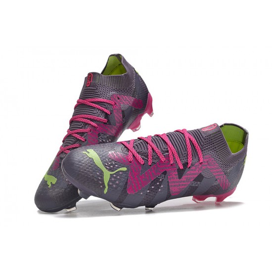 Puma Future Ultimate Firm Ground Men Purple Green Football Shoes