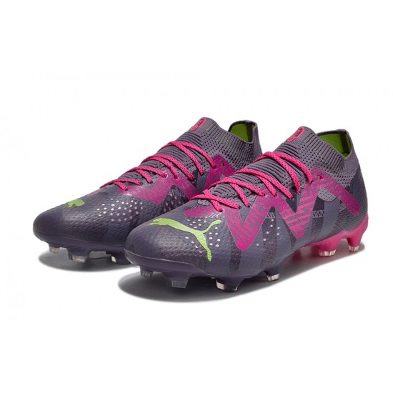 Puma Future Ultimate Firm Ground Men Purple Green Football Shoes