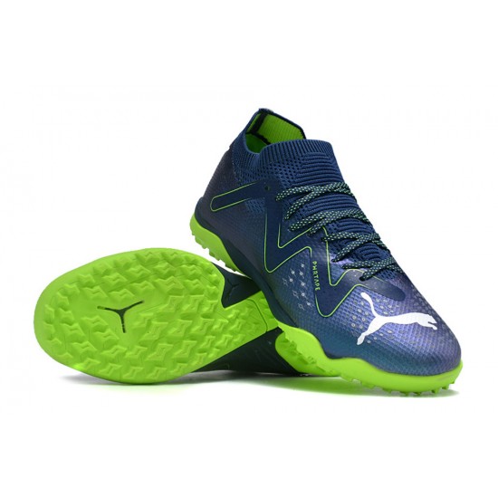 Puma Future X Powercat Turf Men Blue Green Football Shoes