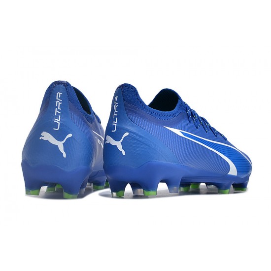 Puma Ultra Ultimate Firm Ground Men Blue White Football Shoes