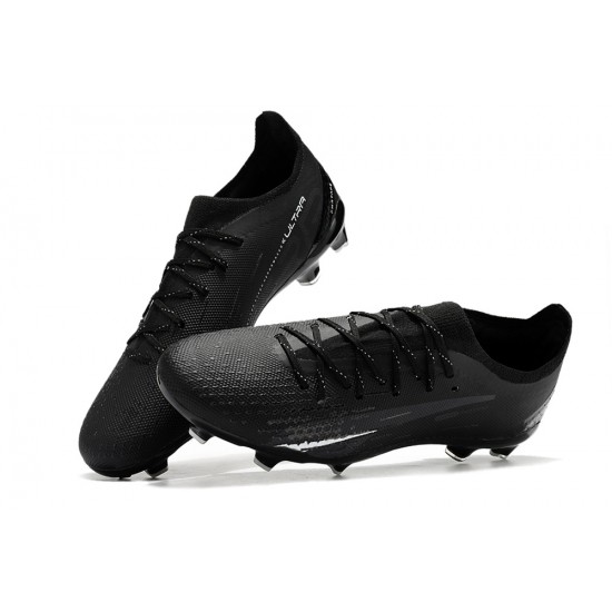 Puma Ultra Ultimate Firm Ground Men Black Football Shoes