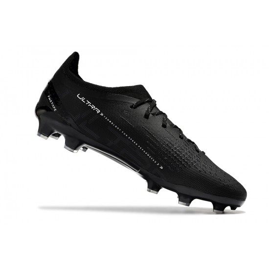 Puma Ultra Ultimate Firm Ground Men Black Football Shoes