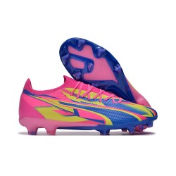 Puma Ultra Ultimate Firm Ground Men Pink Blue Football Shoes