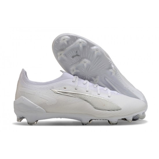 Puma Ultra Ultimate Firm Ground Men White Football Shoes