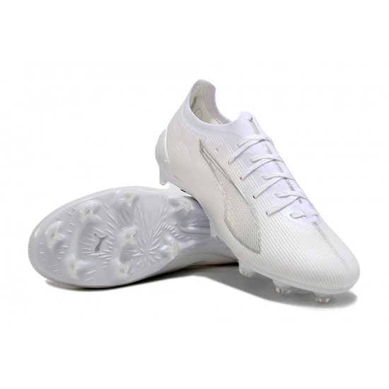 Puma Ultra Ultimate Firm Ground Men White Football Shoes