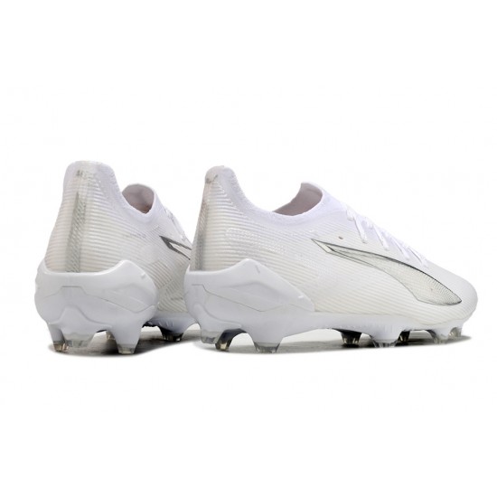 Puma Ultra Ultimate Firm Ground Men White Football Shoes