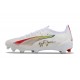 Puma Ultra Ultimate Firm Ground Men White and Gold Football Shoes