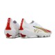 Puma Ultra Ultimate Firm Ground Men White and Gold Football Shoes