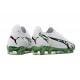 Puma Ultra Ultimate Firm Ground Men White and Green Football Shoes