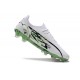 Puma Ultra Ultimate Firm Ground Men White and Green Football Shoes