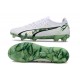 Puma Ultra Ultimate Firm Ground Men White and Green Football Shoes