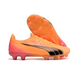 Puma Ultra Ultimate Firm Ground Men Orange Black Football Shoes