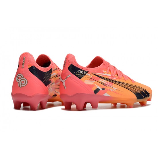 Puma Ultra Ultimate Firm Ground Men Orange Pink Football Shoes