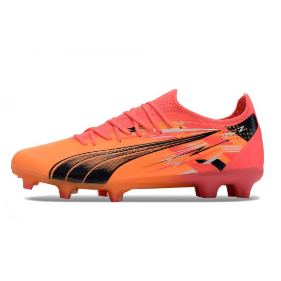 Puma Ultra Ultimate Firm Ground Men Orange Pink Football Shoes