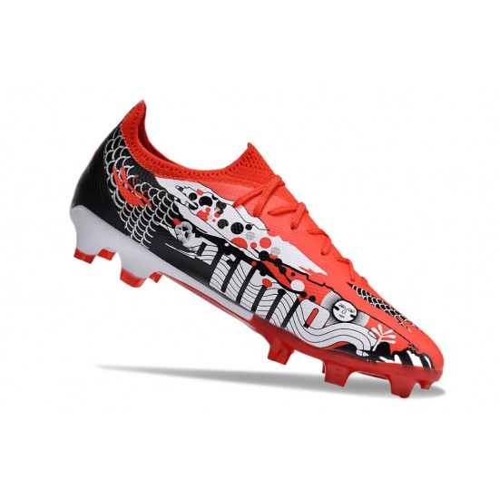 Puma Ultra Ultimate Firm Ground Men Red Black Football Shoes