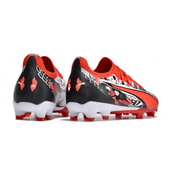 Puma Ultra Ultimate Firm Ground Men Red Black Football Shoes