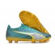 Puma Ultra Ultimate Firm Ground Men Teal Yellow Football Shoes