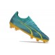 Puma Ultra Ultimate Firm Ground Men Teal Yellow Football Shoes