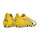 Puma Ultra Ultimate Firm Ground Men Yellow White Football Shoes