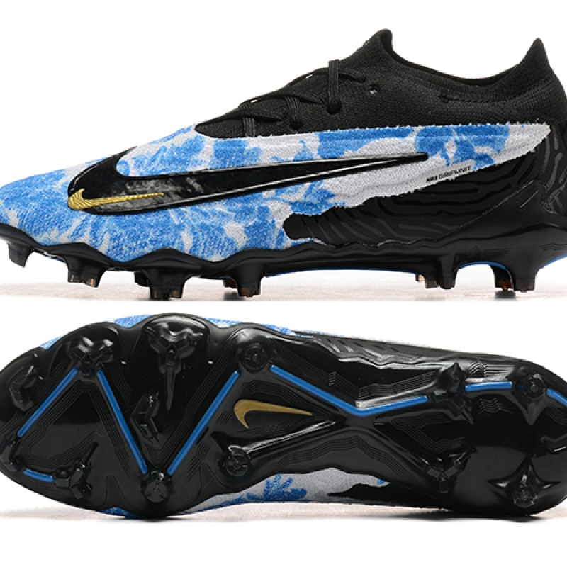 Nike Phantom GX Elite FG Grey Black Ltblue Low Football Boots & Shoes