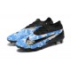 Nike Phantom GX Elite FG Grey Black Ltblue Low Football Boots & Shoes