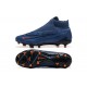 Nike Phantom GX Elite FG High Top Football Boots & Shoes Deep Blue Black Orange