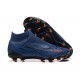 Nike Phantom GX Elite FG High Top Football Boots & Shoes Deep Blue Black Orange