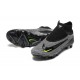 Nike Phantom GX Elite FG High Top Football Boots & Shoes Grey Black Yellow