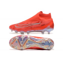 Nike Phantom GX Elite FG High Top Football Boots & Shoes Orange 