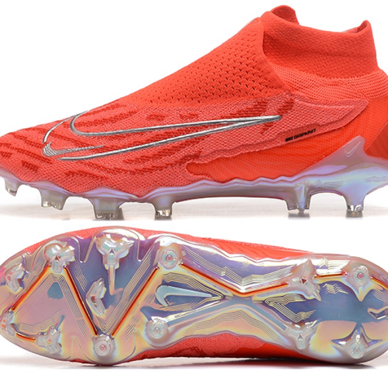 Nike Phantom GX Elite FG High Top Football Boots & Shoes Orange 