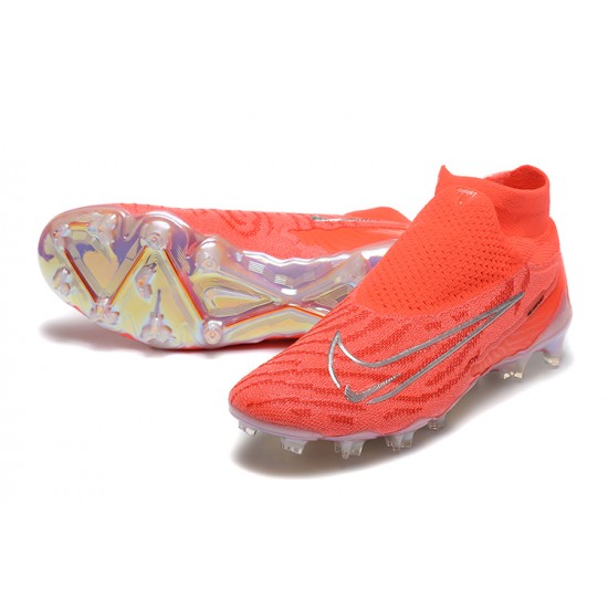 Nike Phantom GX Elite FG High Top Football Boots & Shoes Orange