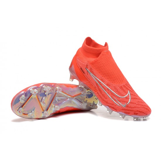 Nike Phantom GX Elite FG High Top Football Boots & Shoes Orange