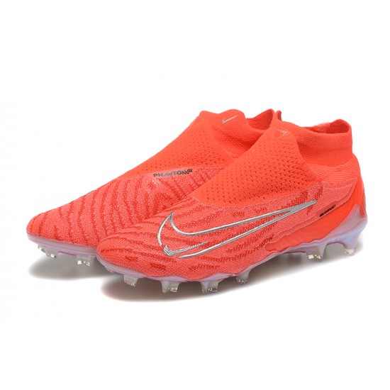 Nike Phantom GX Elite FG High Top Football Boots & Shoes Orange