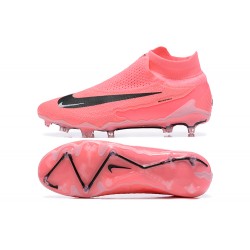 Nike Phantom GX Elite FG High Top Football Boots & Shoes Pink Black 