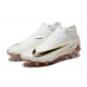 Nike Phantom GX Elite FG High Top Football Boots & Shoes White Gold Black